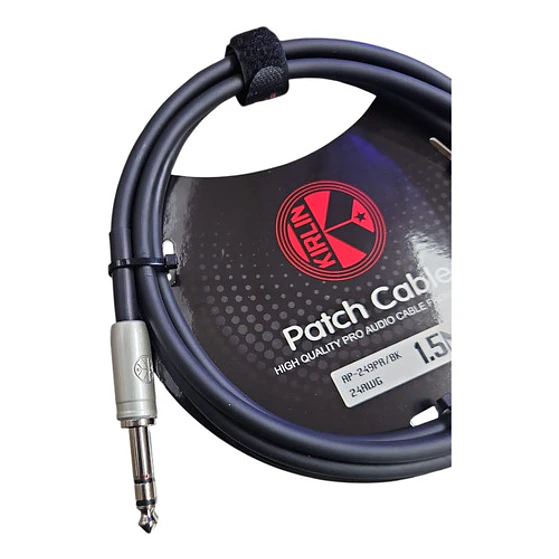 Cable De Audio Stereo 6.3 Kirlin Ap-249pr/bk 1.5 Mt 5