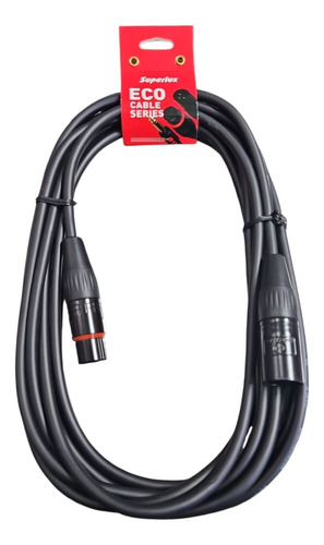 Cable De Microfono Xlr 10 Mt Balanceado Superlux Cfm10fm 1