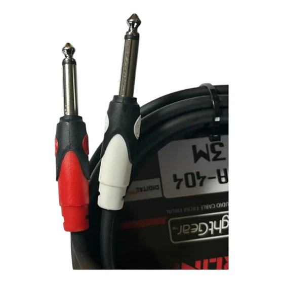 Cable De Audio 2 Rca A 2 Plug Jack 6.3 Kirlin 3 M Lga-404-3m 4