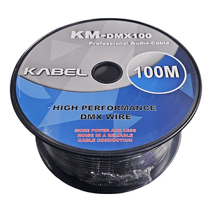 Cable Dmx Rollo 100 Mt Kabel Km-dmx100