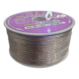 Cable Parlante Transparente 2x20 Awg 2x20da