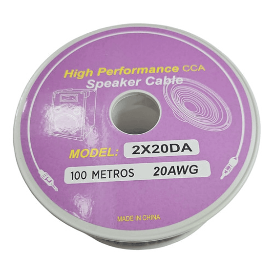 Cable Parlante Transparente 2x20 Awg 2x20da 3