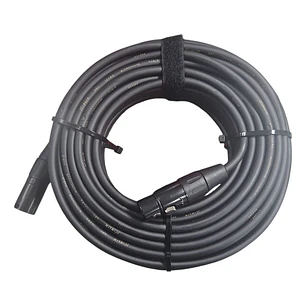Cable Microfono Xlr Kirlin 20 Mt Mpc-270pb Negro