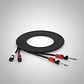 Cable De Audio 2 Plug 6,3 Mono A 2 Rca 2 Metros Kirlin - Miniatura 4