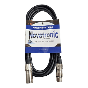 Cable de microfono xlr 3mt Novatronic