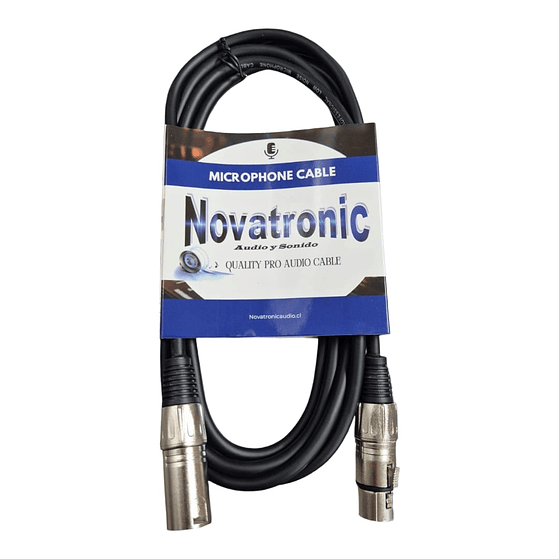 Cable de microfono xlr 3mt Novatronic 1