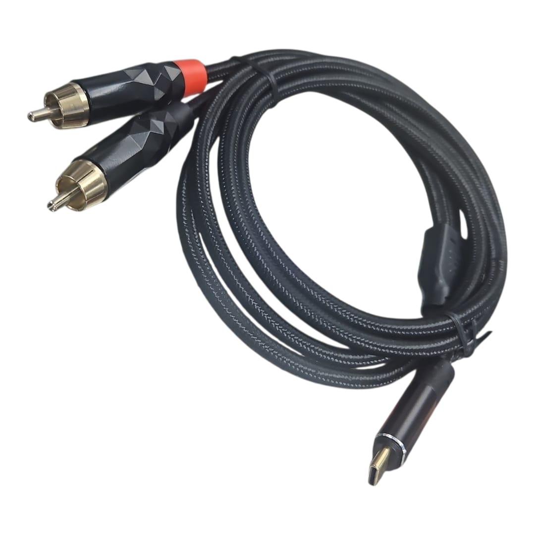 Cable De Audio Y Sonido Rca A Tipo C Novatronic Fpl-cg/mrca 3
