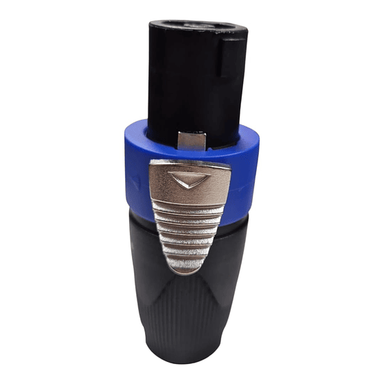 Conector Speakon Macho Azul Novatronic Sp9.323 Azul 4
