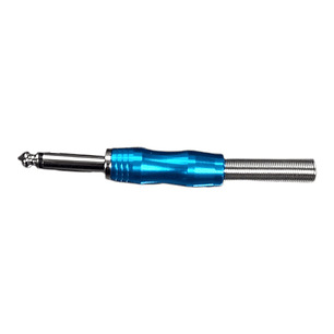 Conector Plug Jack 1/4 6.3 Mono Novatronic X004 Azul