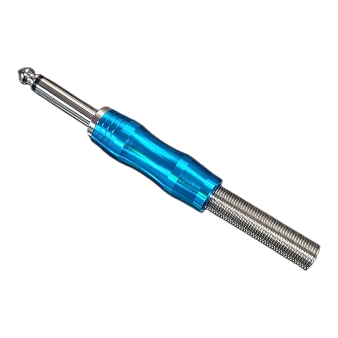 Conector Plug Jack 1/4 6.3 Mono Novatronic X004 Azul 5