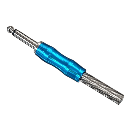 Conector Plug Jack 1/4 6.3 Mono Novatronic X004 Azul 5