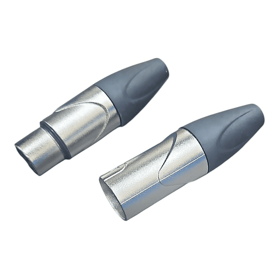 Juego De Conectores Xlr Canon Macho Y Hembra Novatronic Plateado 3