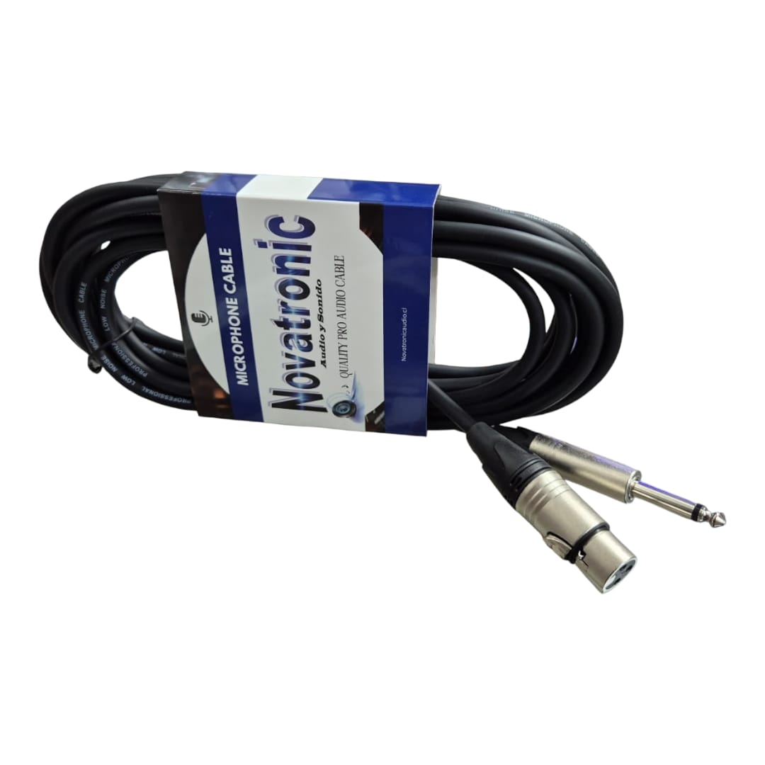 Cable Microfono Xlr Plug 6 Mt Novatronic Jmc08-6m 3