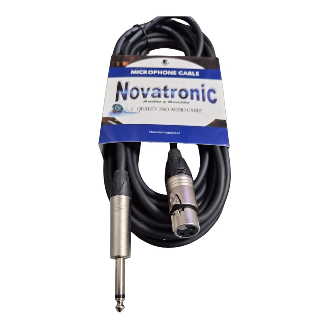Cable Microfono Xlr Plug 6 Mt Novatronic Jmc08-6m 4