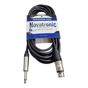 Cable Microfono Xlr Plug 6 Mt Novatronic Jmc08-6m