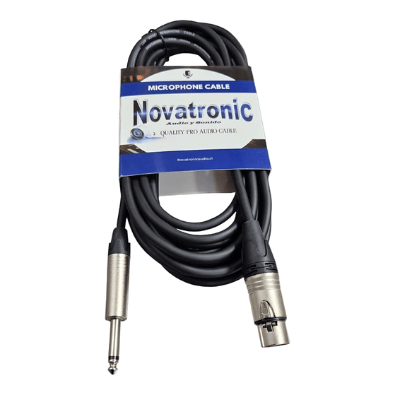 Cable Microfono Xlr Plug 6 Mt Novatronic Jmc08-6m 5