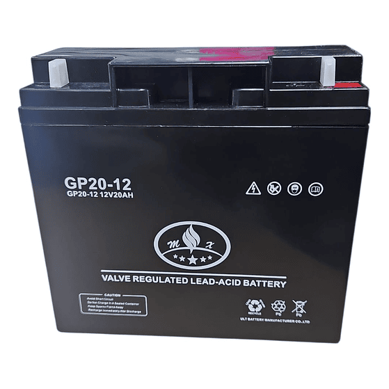 Bateria 12v 20ah Mx Gp20-12 Ideal Motos/triciclo Electricos 6