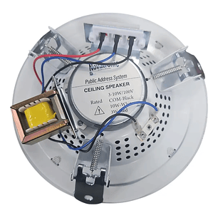 Parlante De Cielo Con Transformador De Linea Color Blanco . Novatronic