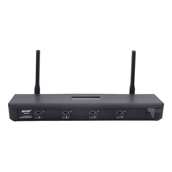 Set 4 Microfonos Inalambricos Uhf Head/lav Gemini Wubp-4hl 2