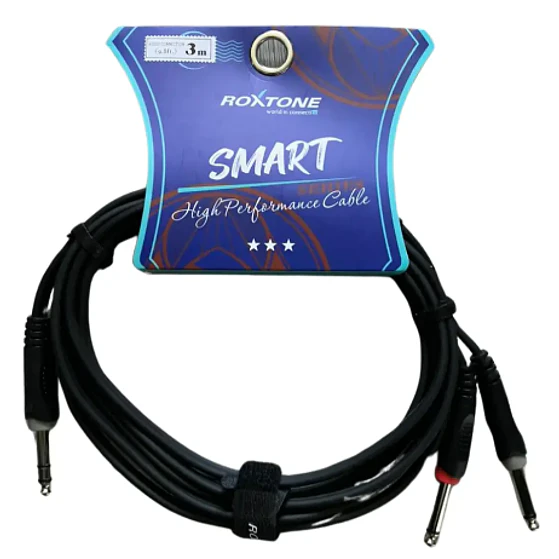 Cable De Audio Profesional Plug 6.3 Stereo A 2 6.3 Mono roxtone 2