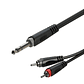 Cable De Audio 1 jack 6.3mm- 2 RCA Roxtone  - Miniatura 1