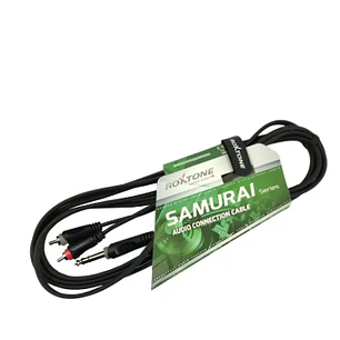 Cable De Audio 1 jack 6.3mm- 2 RCA Roxtone 