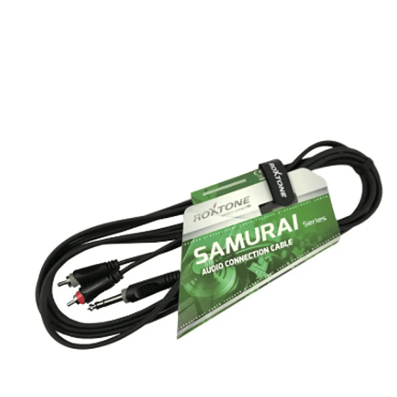 Cable De Audio 1 jack 6.3mm- 2 RCA Roxtone  2