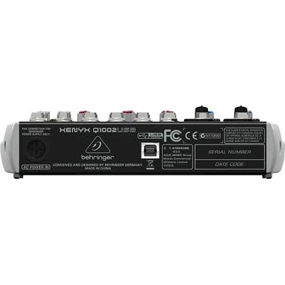 Mixer Mezcladora Behringer Xenyx Q1002 Usb 2