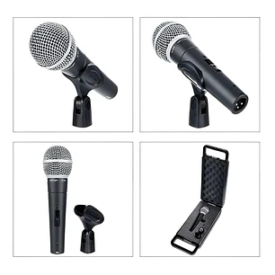 Microfono Dinámico Vocal Caridioide Con Switch Behringer Sl 85s Negro