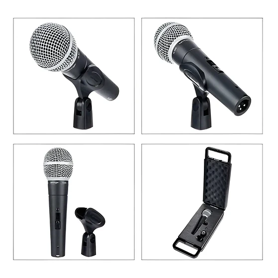 Microfono Dinámico Vocal Caridioide Con Switch Behringer Sl 85s Negro 2