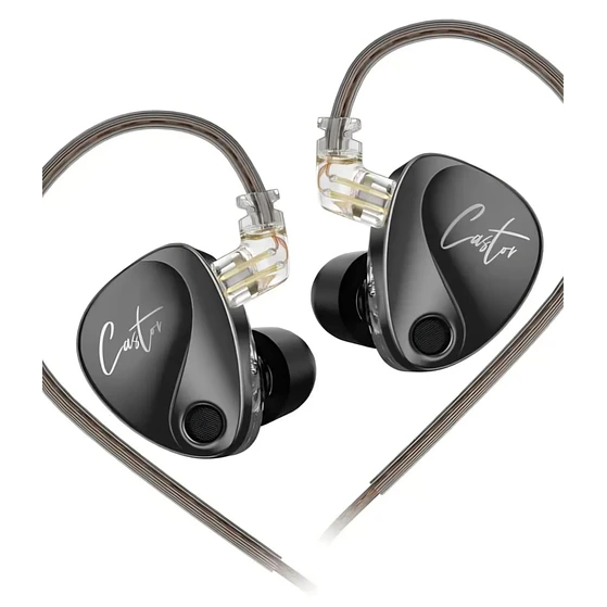 Audífono Negro CASTOR bass KZ 3