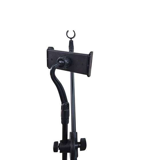 Pedestal De Micrófono con Porta Celular 3