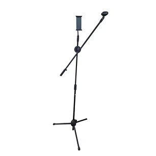 Pedestal De Micrófono con Porta Celular