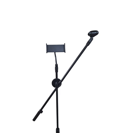 Pedestal De Micrófono con Porta Celular 4