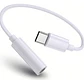 Adaptador Audio Usb Tipo C A 3.5mm Blanco - Miniatura 1