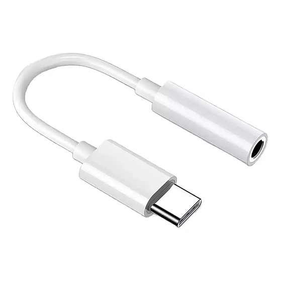 Adaptador Audio Usb Tipo C A 3.5mm Blanco 7