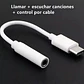 Adaptador Audio Usb Tipo C A 3.5mm Blanco - Miniatura 9