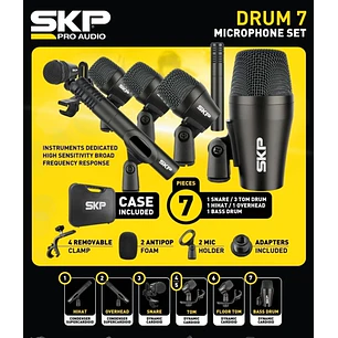 SET DE MICROFONO DRUM 7 SKP PRO