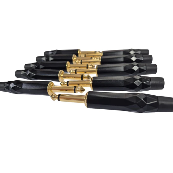 PACK DE 10 CONECTORES PLUG TS GOLDEN 6 3mm NOVATRONIC 2