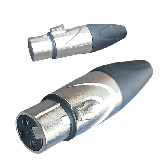 PACK DE 10 CONECTORES XLR CANON HEMBRA VOLANTE 3