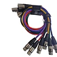 Pack 6 Cables Xlr Kirlin Colores 1mtrs - Miniatura 2