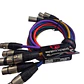 Pack 6 Cables Xlr Kirlin Colores 1mtrs - Miniatura 3