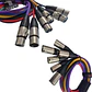 Pack 6 Cables Xlr Kirlin Colores 1mtrs - Miniatura 7