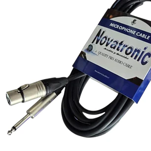 PACK de 3 cables de Microfono XLR HEMBRA A Plug 6,3mm. Novatronic 