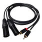 Cable de Audio de 2 XLR macho a 2 RCA macho - Miniatura 1
