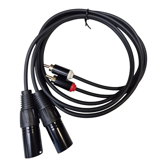 Cable de Audio de 2 XLR macho a 2 RCA macho 3