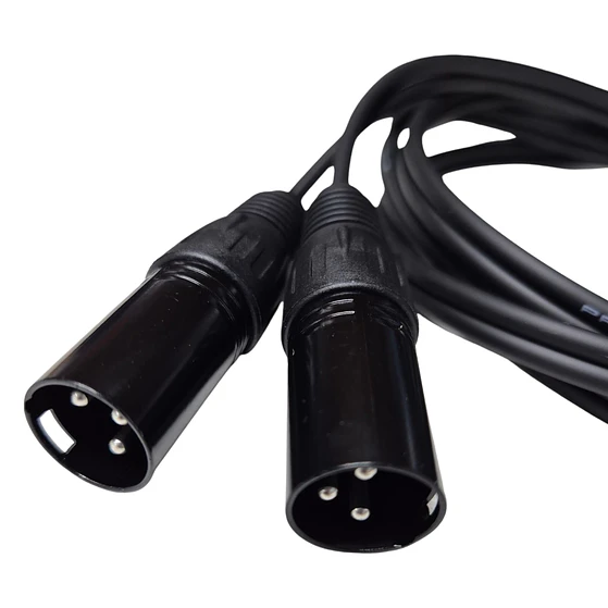 Cable de Audio de 2 XLR macho a 2 RCA macho 4