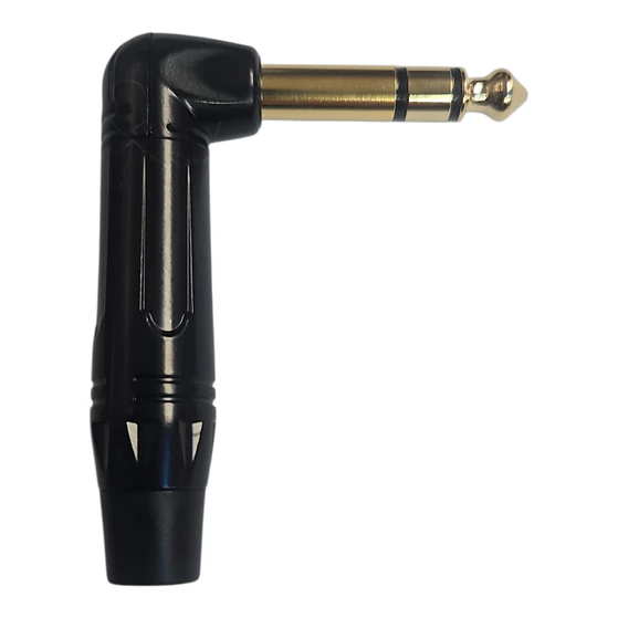 Pack de 5 Conectores Plug Stereo de 6.3 mm en L  5