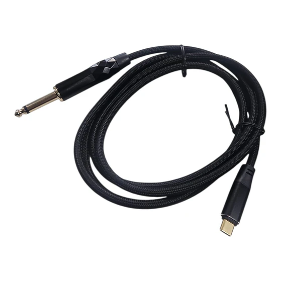 cable de audio plug mono 6,3 a conector tipo C 3