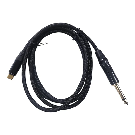cable de audio plug mono 6,3 a conector tipo C 4